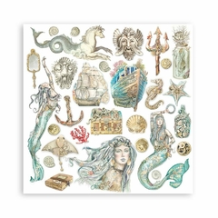 Bloco 10 Papéis 20.3x20.3 cm (8"x8") + bônus - Songs of the Sea na internet