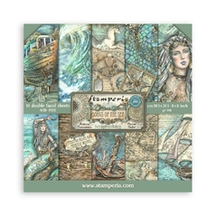 Bloco 10 Papéis 20.3x20.3 cm (8"x8") + bônus - Songs of the Sea
