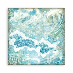 Bloco 10 Papéis 20,3x20,2cm + bônus - Backgrounds Songs of the Sea - comprar online