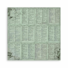 Bloco 10 Papéis 20,3x20,3cm + bônus - Voyages Fantastiques background - Mon Papier Crafts