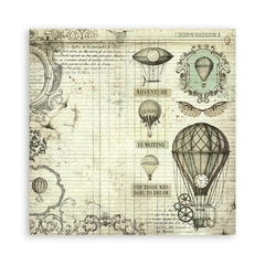 Imagem do Bloco 10 Papéis 20,3x20,3cm + bônus - Voyages Fantastiques background
