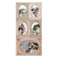 Collectables / Colecionável 15x30.5cm - Horses - Mon Papier Crafts