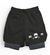 Shorts Compressão 2 em 1 - Black Toon