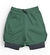 Shorts Compressão 2 em 1 - Verde - Básico