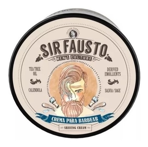 Crema De Barbear Mentolada Premium Sir Fausto X 200 Afeitar