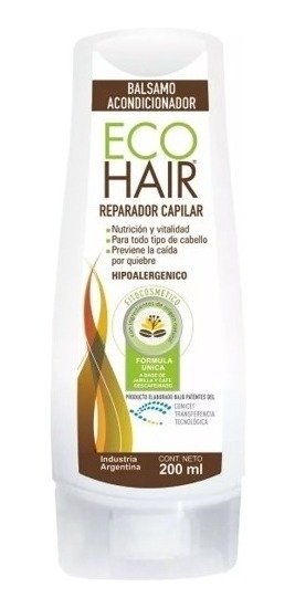 Eco Hair Balsamo Acondicionador Reparador X 200 Ml Nutre