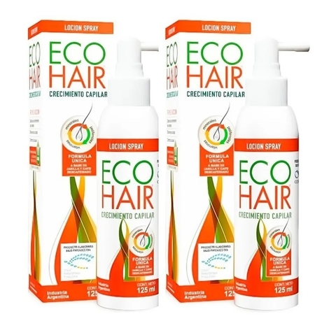 Eco Hair Kit 2 Locion Crecimiento Capilar 125 Ml Anti Caida