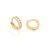 Brinco Rommanel folheado a ouro com zircônias - 523214 - comprar online