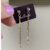 brinco rommanel folheado a ouro base de cristal com fios - 523556 - comprar online