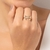 anel rommanel folheado a ouro laço polido - 513444 - comprar online