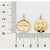 pingente rommanel folheado a ouro medalha duas cruzes - 542769 - loja online