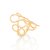 anel rommanel folheado a ouro formado por círculos vazados - 511048 - comprar online