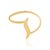 anel rommanel folheado a ouro skinny ring espiral - 511964
