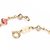 pulseira rommanel folheado a ouro infantil pedras coloridas com pérolas sintéticas intercaladas - 550851 - comprar online