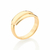 anel rommanel folheado a ouro ajustável aro liso - 513281 - comprar online