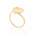 anel rommanel folheado a ouro coração com nossa senhora aparecida ao centro - 513307 - loja online