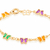 pulseira rommanel folheado a ouro borboletas com cristais coloridos - 551618 - comprar online