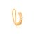 brinco rommanel folheado a ouro piercing de pressão com zircônias - 525876 - comprar online