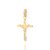 pingente rommanel folheado a ouro cruz com espírito santo ao centro - 542407