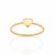 anel rommanel folheado a ouro com aro torcido, composto por coração liso - 513223 - comprar online