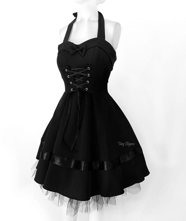 Vestido pin up vintage años 50 gotico Monroe