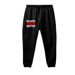 Conjunto Moletom Kit Canguru e Calça Black Lives Matter Vidas Negras Importam Masculina Preto - comprar online