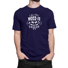 Camiseta Camisa Preciso de Coffe Masculino Preto - Liga Fashion Oficial ® - A tendência é ser você