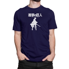 Imagem do Camiseta Camisa Shingeky no Kyojin Masculino Preto