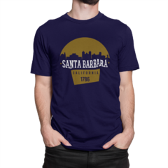 Camiseta Camisa Santa Barbara California City Masculina Preto na internet