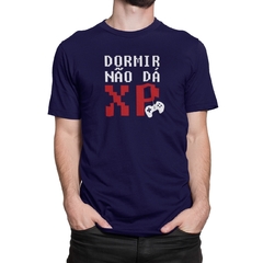 Camiseta Camisa Dormir Não Dá Xp Gamer masculino preto