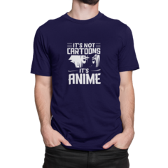 Camiseta Camisa It's Not Cartoons It's Anime Masculina Preto - Liga Fashion Oficial ® - A tendência é ser você