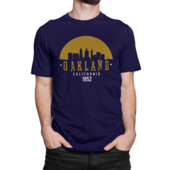 Camiseta Camisa Oakland California City Masculina Preto na internet