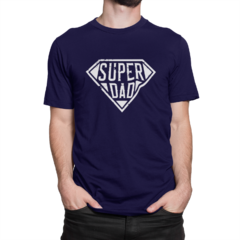 Camiseta Camisa Super Dad Super Pai Masculina Preto na internet