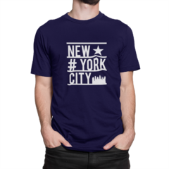 Imagem do Camiseta Camisa New York City Star Masculina Preto