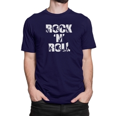 Camiseta Camisa Rock N Roll Masculino Preto