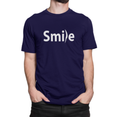 Camiseta Camisa Smile Sorria Masculina Preto - Liga Fashion Oficial ® - A tendência é ser você