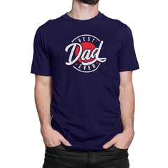 Camiseta Camisa Best Dad Melhor Pai Sempre Dia dos Pais Masculino Preto