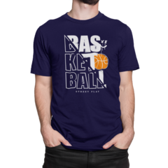 Camiseta Camisa Basquete Street Play Masculina Preto na internet