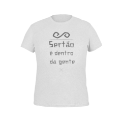 Camiseta Camisa Sertão é dentro da gente Masculino Preto na internet