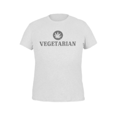 Camiseta Camisa Vegetarian Vegetariano Masculino Preto - loja online