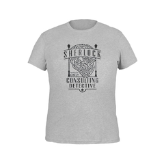 Camiseta Camisa Sherlock Holmes Masculino Preto - loja online