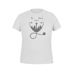 Camiseta Camisa Greys Anatomy Medicina Série masculino preto - loja online