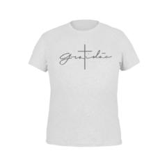 Camiseta Camisa Gratidão Gospel masculino preto - comprar online