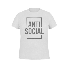 Camiseta Camisa Anti Social masculino preto - loja online