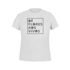 Camiseta Camisa Dê Flores Aos Vivos masculino preto