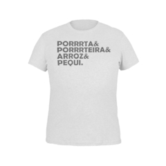 Camiseta Camisa Porta Porteira Arroz e Pequi Masculino Preto - Liga Fashion Oficial ® - A tendência é ser você