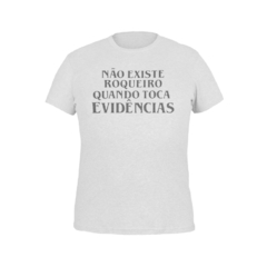 Imagem do Camiseta Camisa Não existe Roqueiro Evidências Masculino Preto