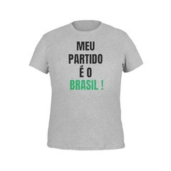 Camiseta Camisa Meu partido é o Brasil Masculino Preto - loja online