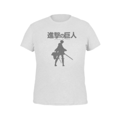 Camiseta Camisa Shingeky no Kyojin Masculino Preto