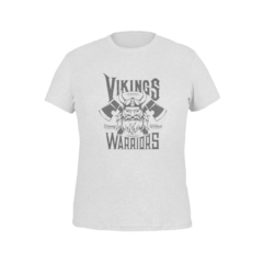 Camiseta Camisa Vikings Warriors Masculino Preto - loja online